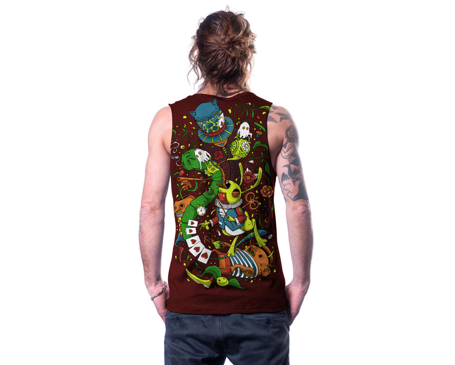 alternative psychedelic man shirt 